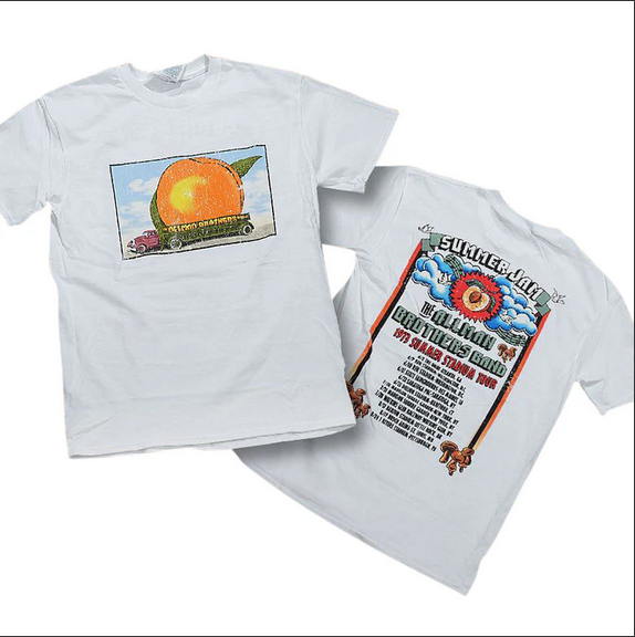 Men's Allman Brothers Band Eat A Peach 73 Summer Tour T-Shirt