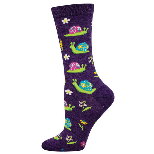 Women's Scenic Snails Crew Socks