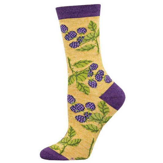 Women's Bunch of Blackberries Crew Socks
