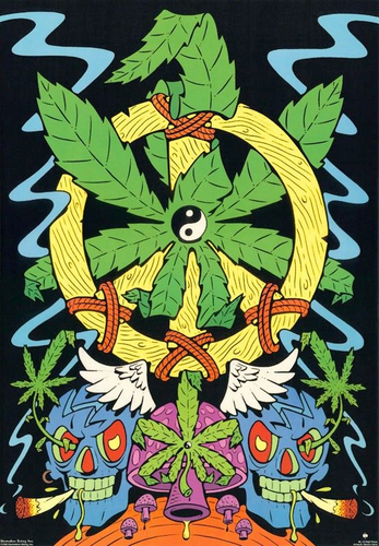 High Times Smooth Vintage Blacklight Poster