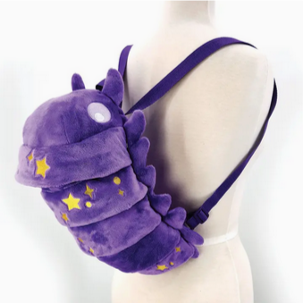 Purple Roly Poly Plush Backpack