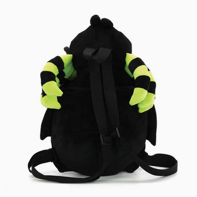 Glow in the Dark Skull Head Spider Plush Backpack