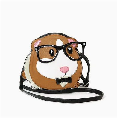 Nerdy Guinea Pig Crossbody Bag