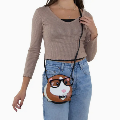 Nerdy Guinea Pig Crossbody Bag
