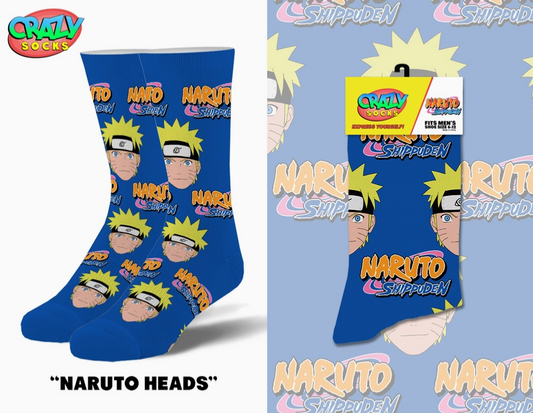 Unisex Naruto Heads Crew Socks