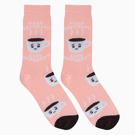 Unisex More Espresso Crew Socks