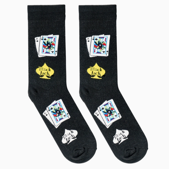Men's Blackjack Crew Socks