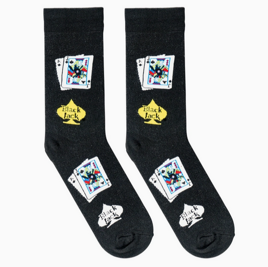 Men's Blackjack Crew Socks