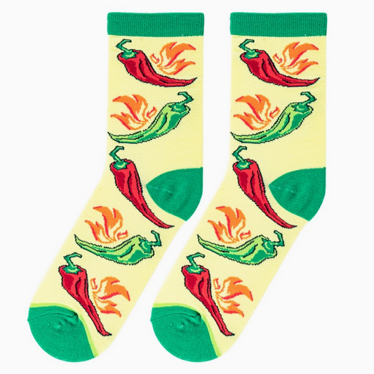 Women's Hot Pepper Crew Socks