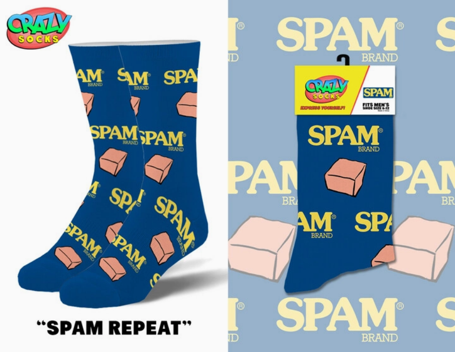Men's Spam Crew Socks