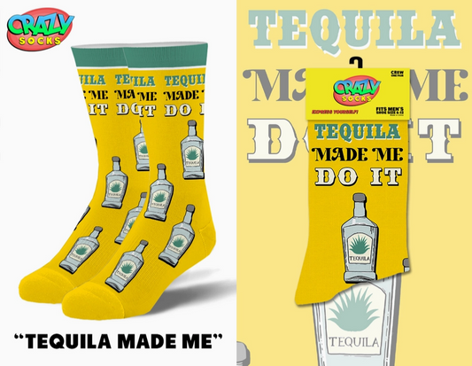 Women's Tequila Made Me Do It Crew Socks