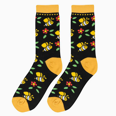 Women's Bumble Bee Crew Socks
