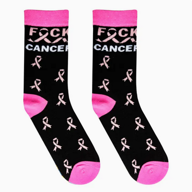 Women's F*ck Cancer Crew Socks