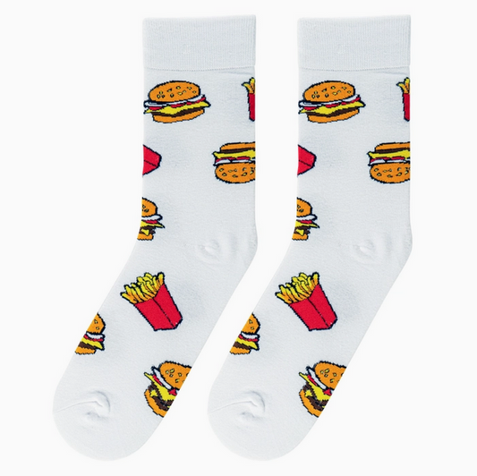 Men's Burger & Fries Crew Socks