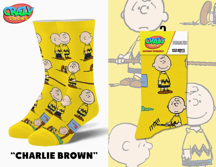 Men's Charlie Brown Crew Socks