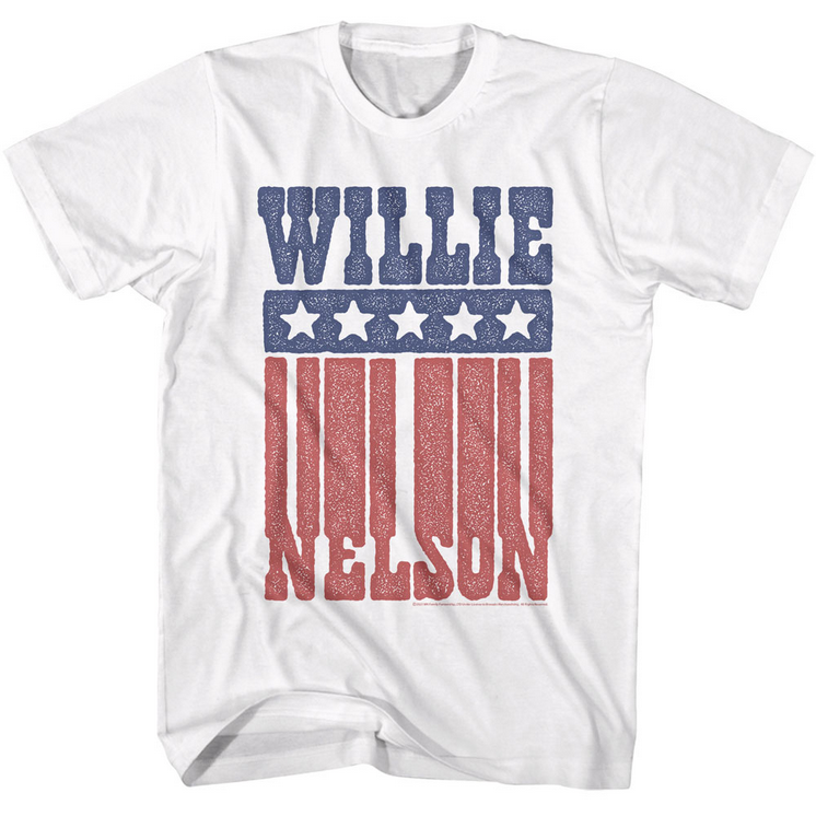 Unisex Willie Nelson Flag Name T-Shirt