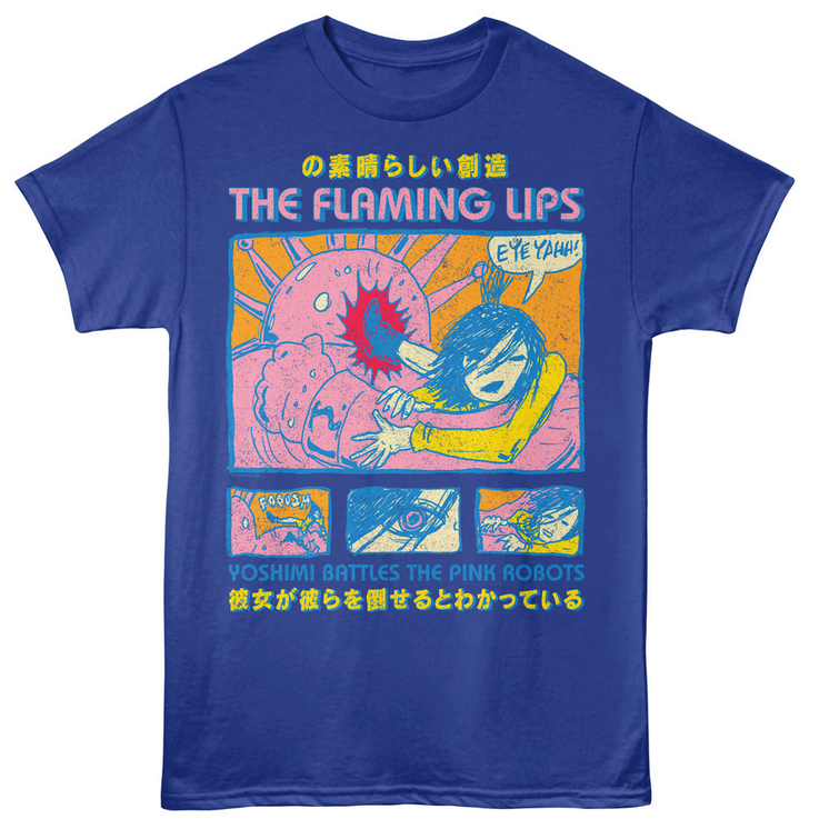 Unisex The Flaming Lips Yoshimi Comic T-Shirt