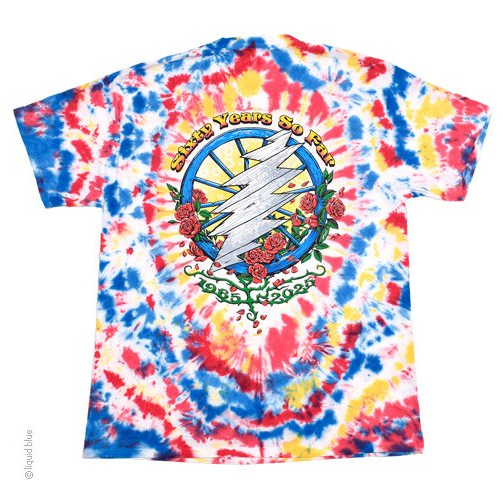 Men's Grateful Dead 60th Anniversary Bertha Stealie Tie-Dye T-Shirt