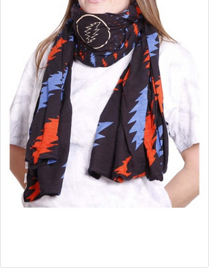 Grateful Dead Long Warm Lightning Bolts Fashion Scarf