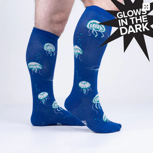 STRETCH-IT™ Nice To Sea You Jellyfish Wide-Calf Knee-High Socks
