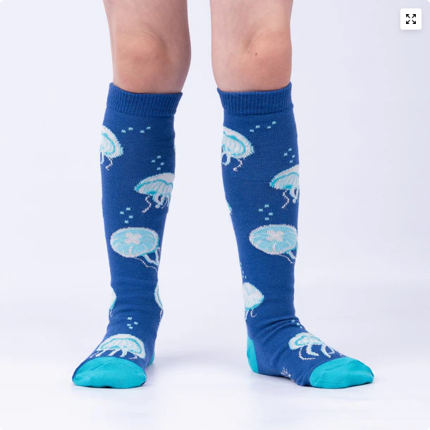 Junior Nice To Sea You Jellyfish Knee-High Socks