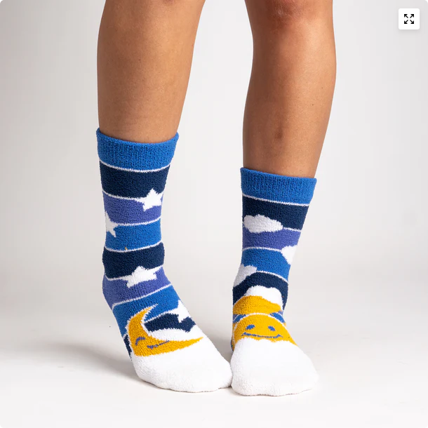 Unisex My Sun & Moon Fuzzy Slipper Socks