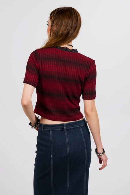 Women's Rose Spatial Top