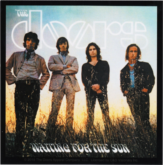 The Doors Waiting For The Sun Square Sticker