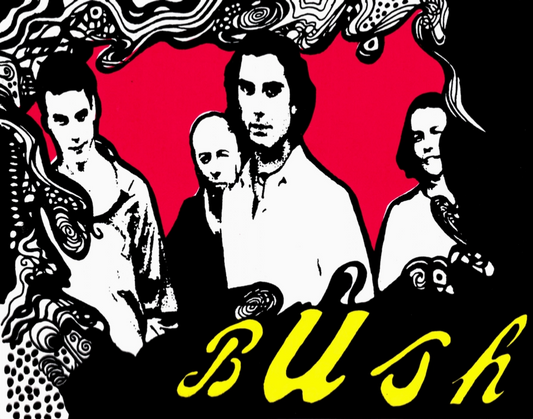 Bush Cartoon Group Shot Sticker