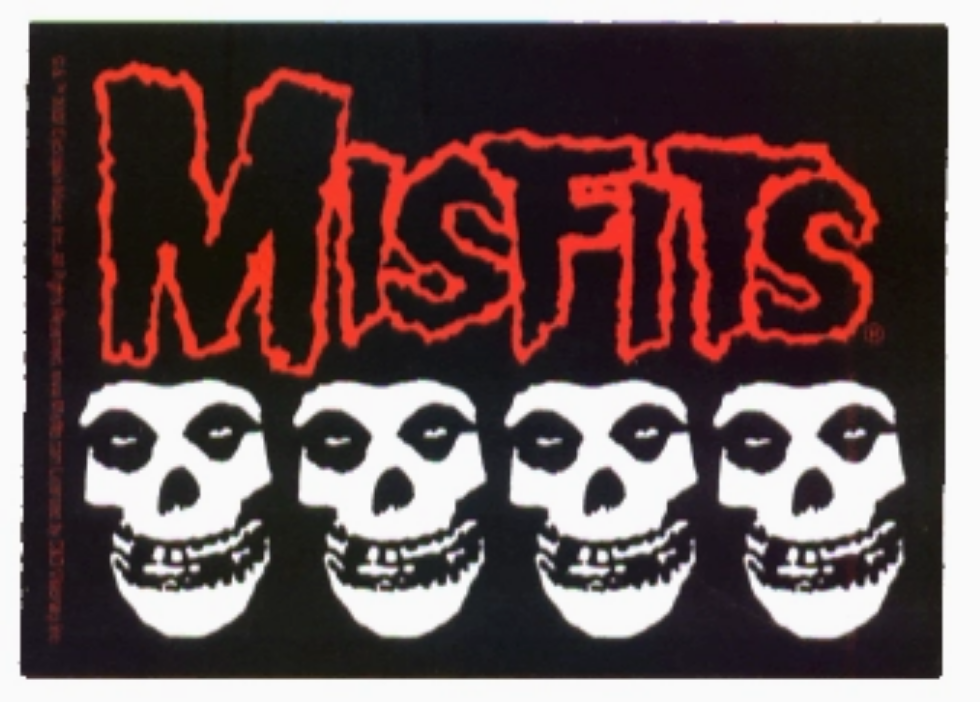 Misfits Fiend Skulls Sticker