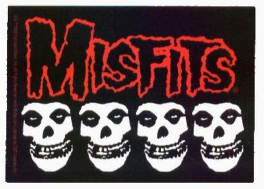 Misfits Fiend Skulls Sticker