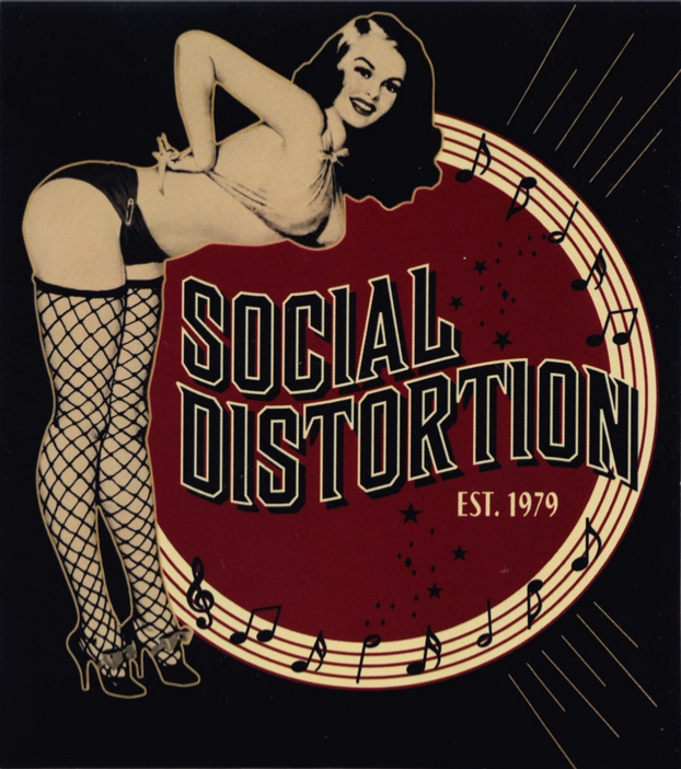 Social Distortion Pin Up Sticker