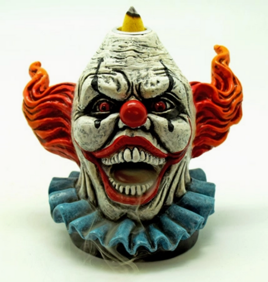 Scary Clown Back Flow Incense Burner