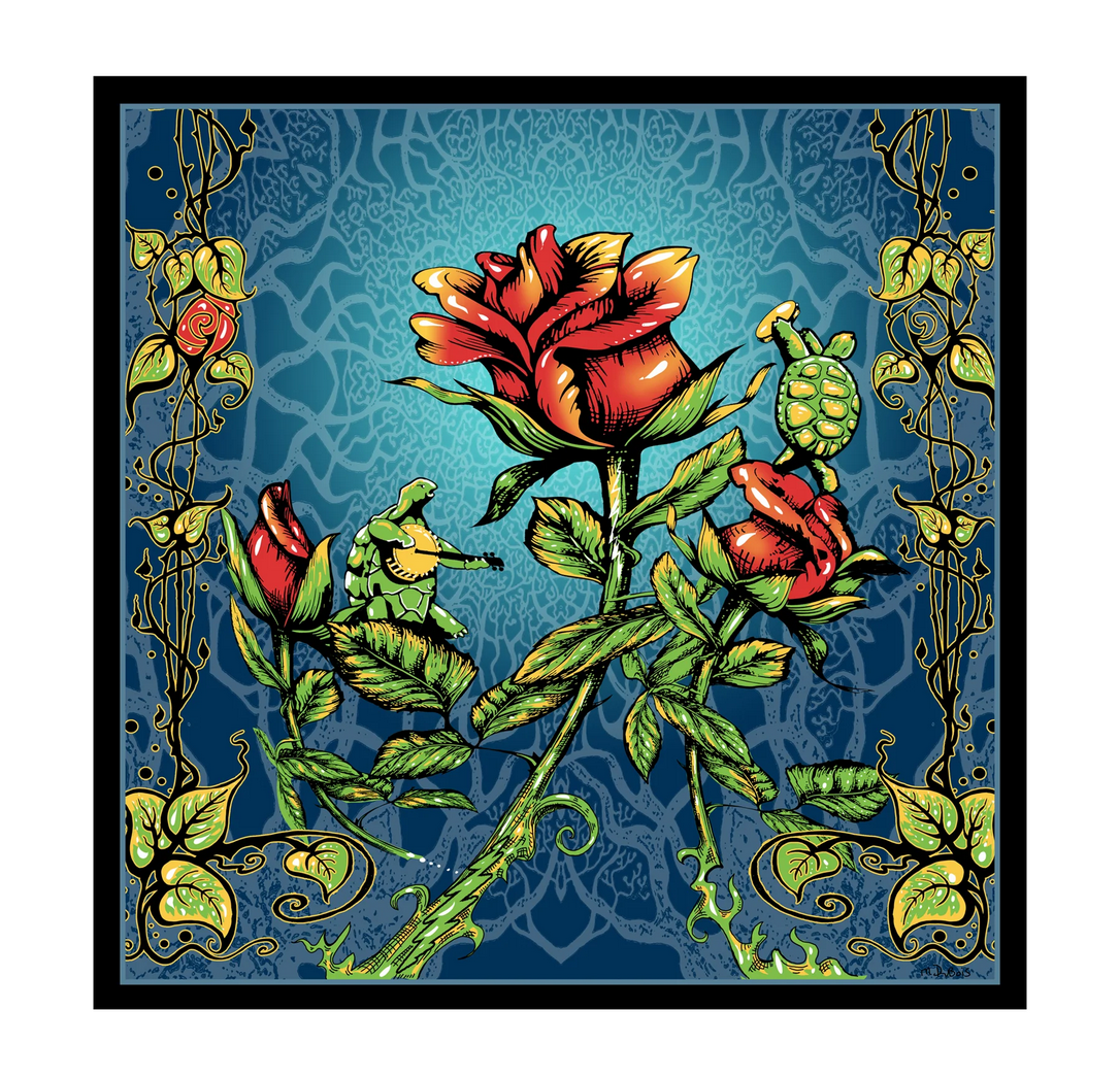 Grateful Dead Terrapin Rose Art Print