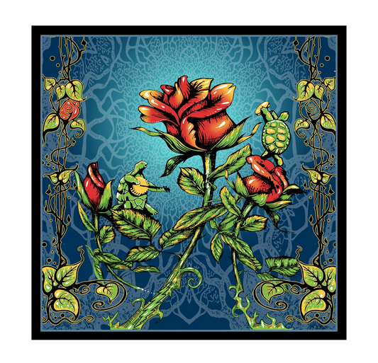 Grateful Dead Terrapin Rose Art Print