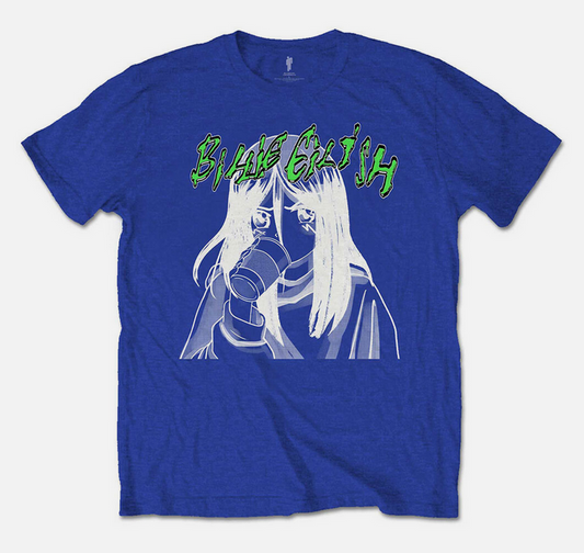 Unisex Billie Eilish Anime Drink T-Shirt