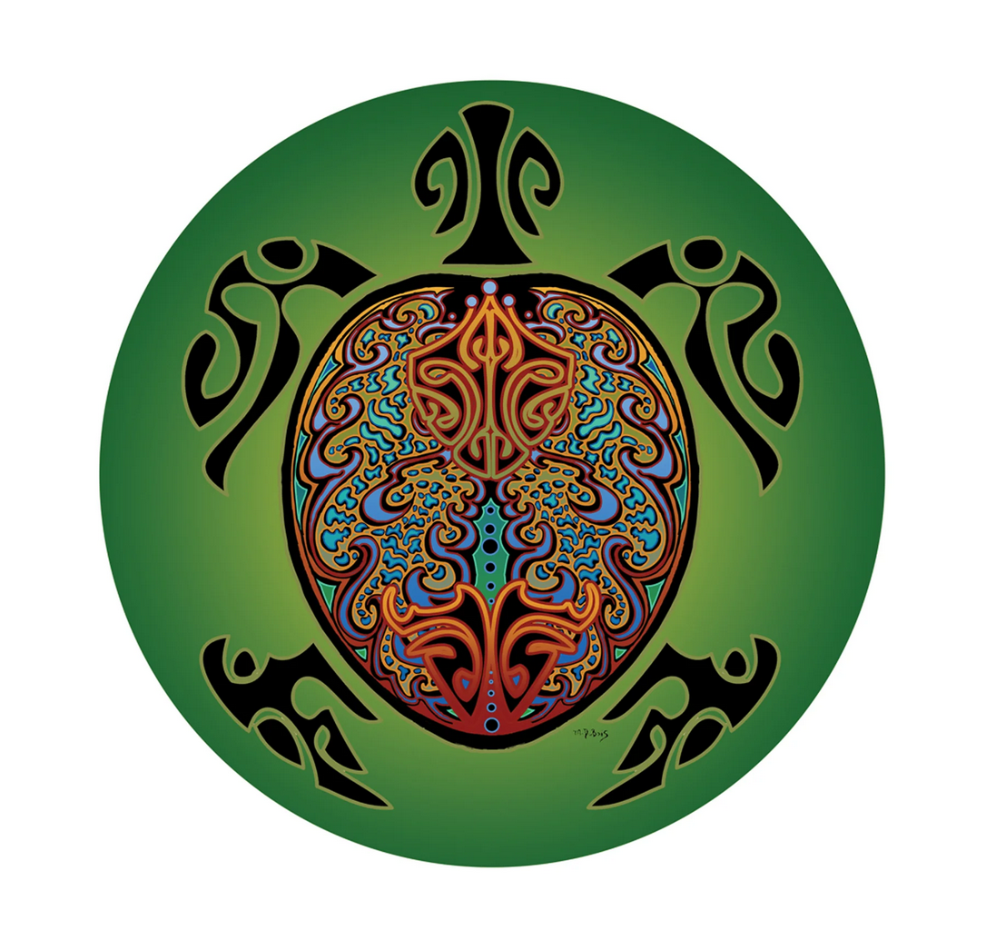Tribal Turtle Window Sticker