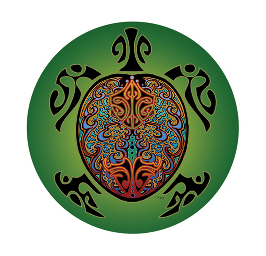 Tribal Turtle Window Sticker