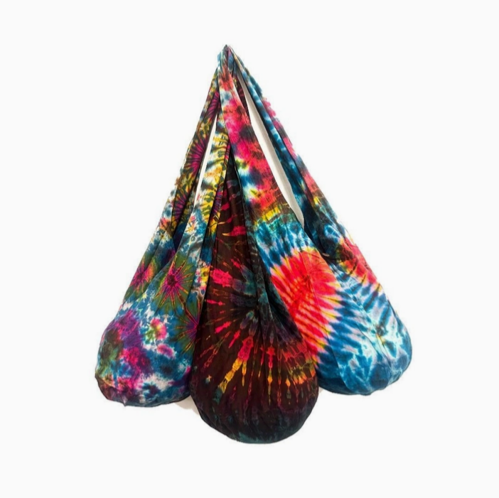 Cotton Tie Dye Psychedelic Monk Shoulder Bag