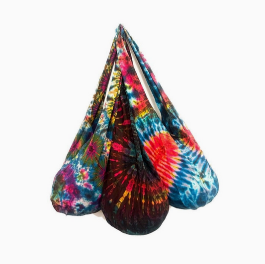 Cotton Tie Dye Psychedelic Monk Shoulder Bag