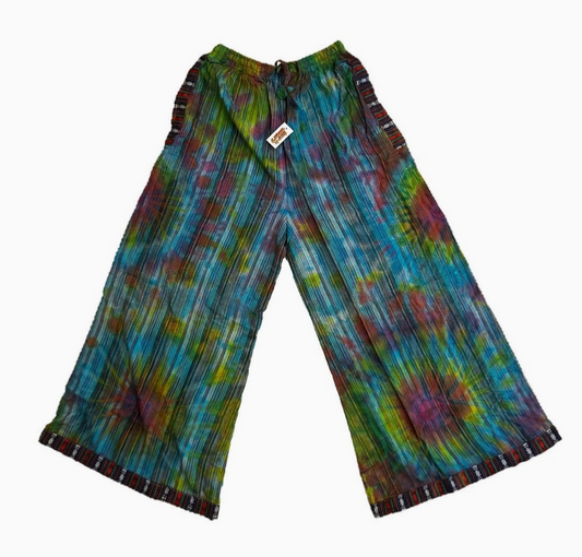 Unisex Tie-Dye Bhutan Wide Leg Pants