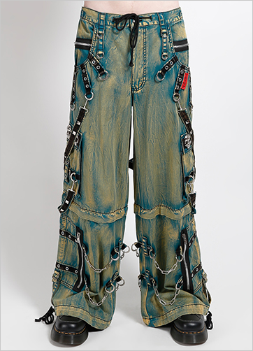 Unisex Skull Stud Sky Wash Tripp Pants