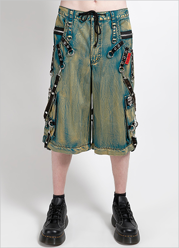 Unisex Skull Stud Sky Wash Tripp Pants