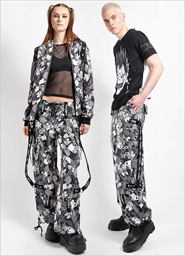 Unisex Ryuk Death Note Skull Camo Tripp Pants