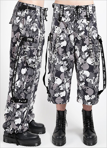 Unisex Ryuk Death Note Skull Camo Tripp Pants