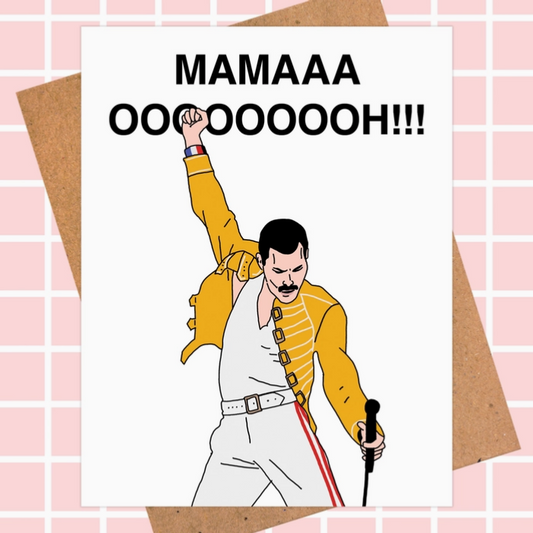 Freddie Mercury Queen's Mama Card