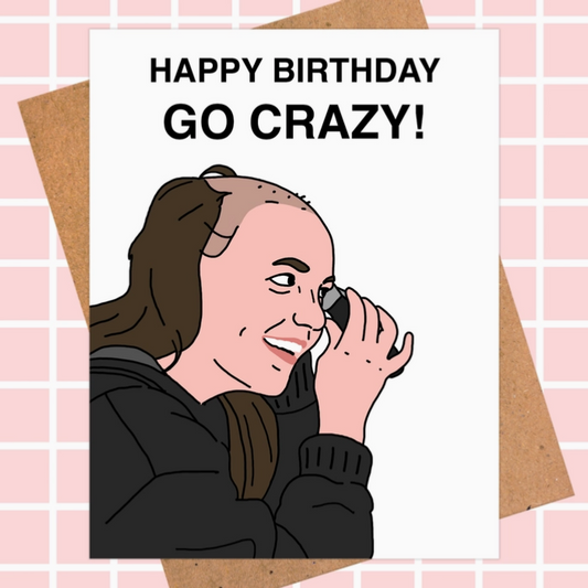 Britney Spears "Happy Birthday - Go Crazy!" Card
