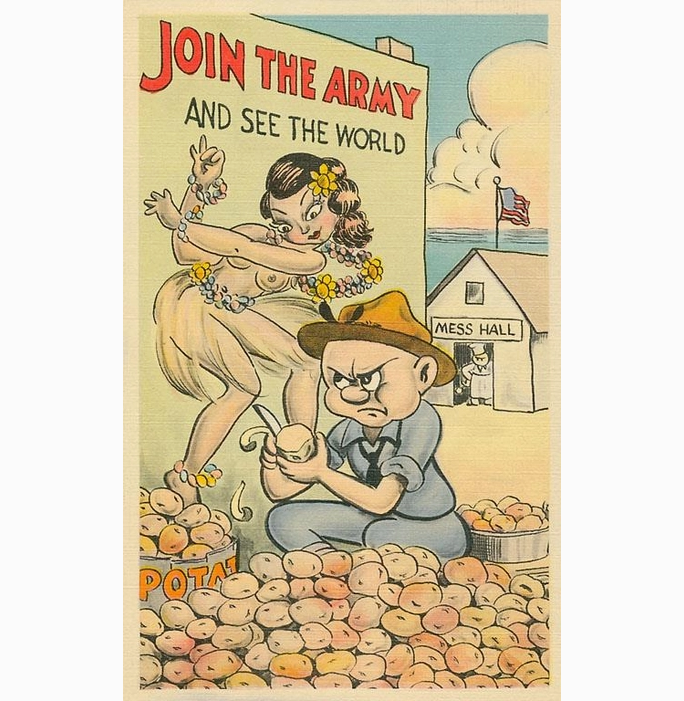 Disgruntled Soldier Art Print