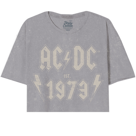 Women's AC/DC 1973 Oversized Women's Crop Tee