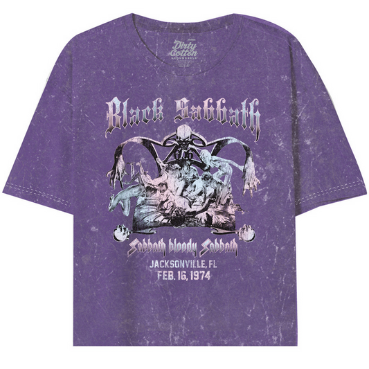 Women's Black Sabbath Jacksonville Oversized Crop Tee
